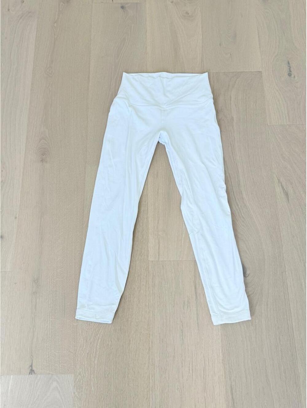 Lululemon Align High Rise Leggings White Double Lined Size 6